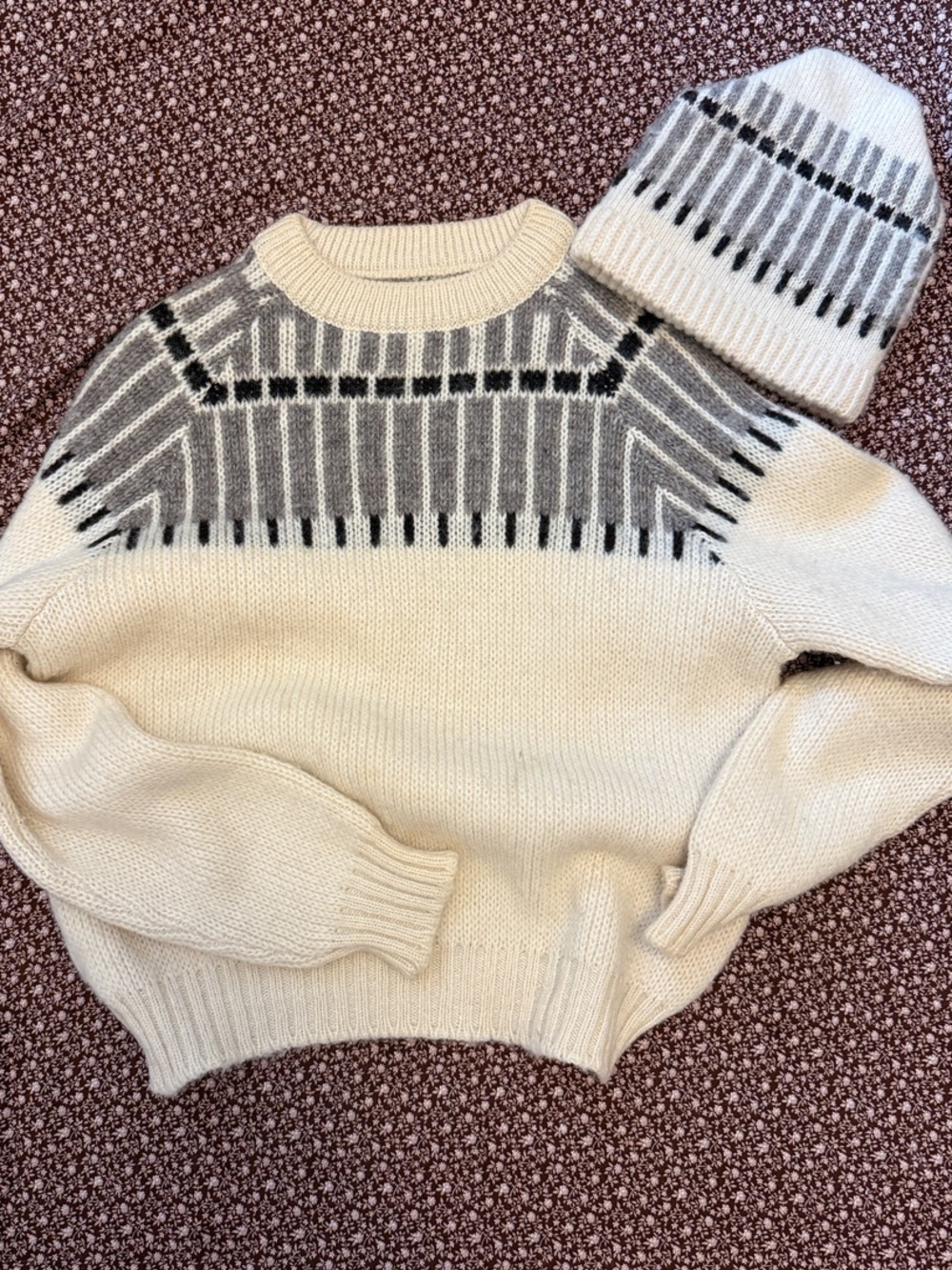 Matching Wool Sweater and Toque